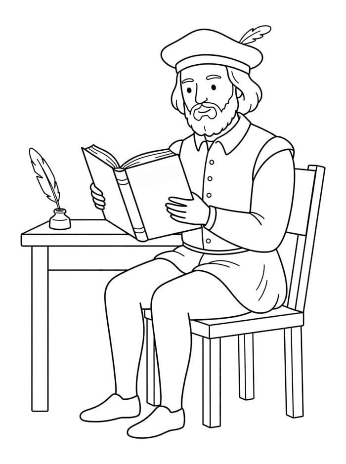 Christopher Columbus leser fargelegging