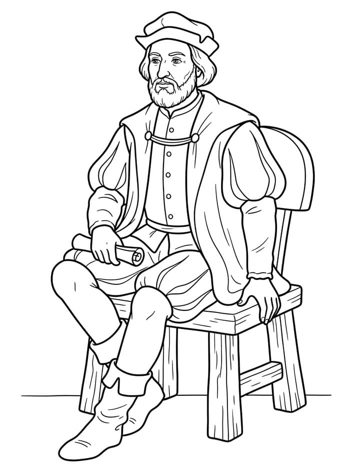 Christopher Columbus sitter fargelegging