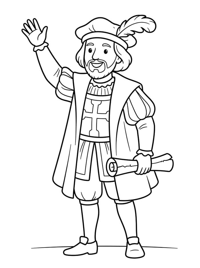 Christopher Columbus vinker fargelegging