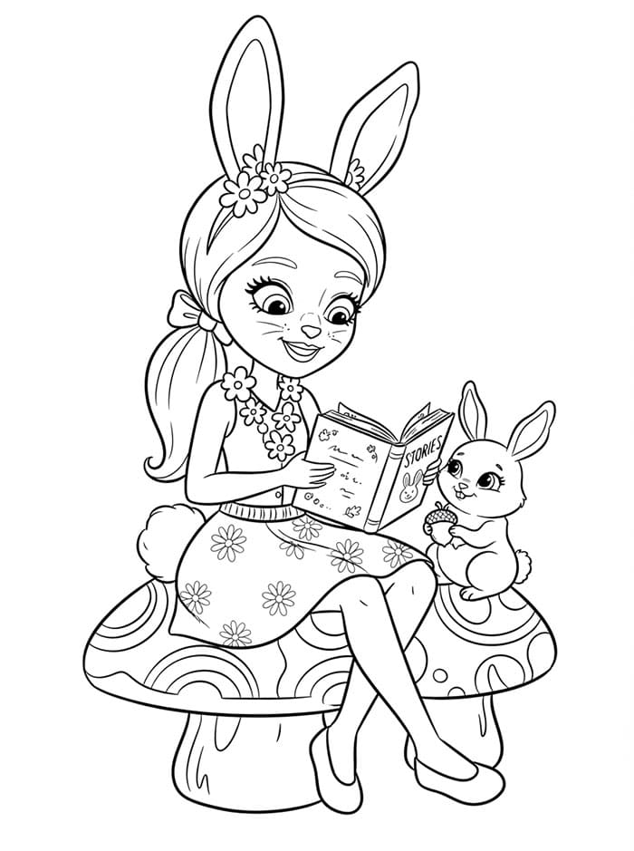 Enchantimals Bree Bunny leser fargelegging