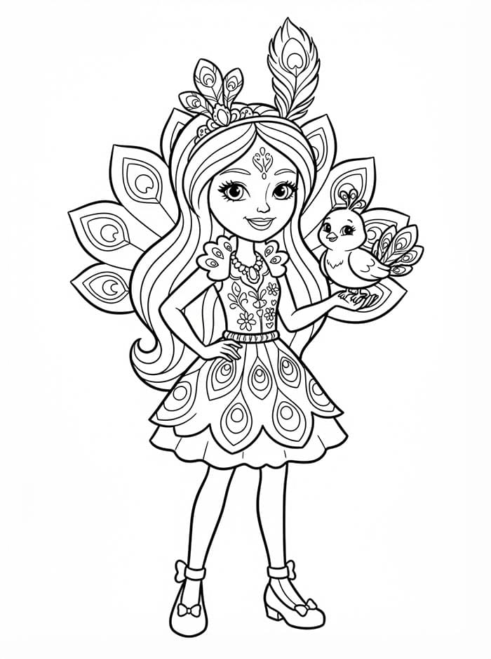 Enchantimals Patter Peacock fargelegging