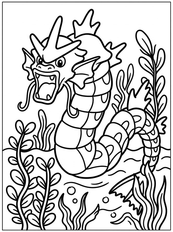 Gyarados med tang fargelegging