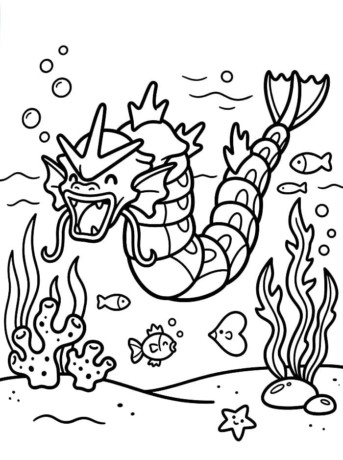 Gyarados under vann fargelegging