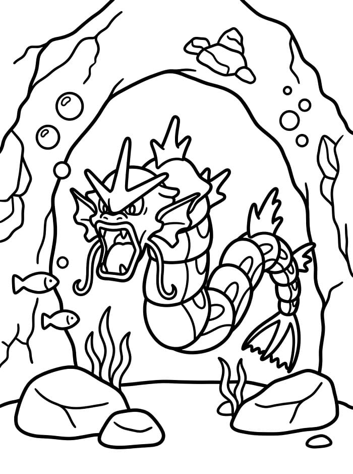 Gyarados utforsker fargelegging