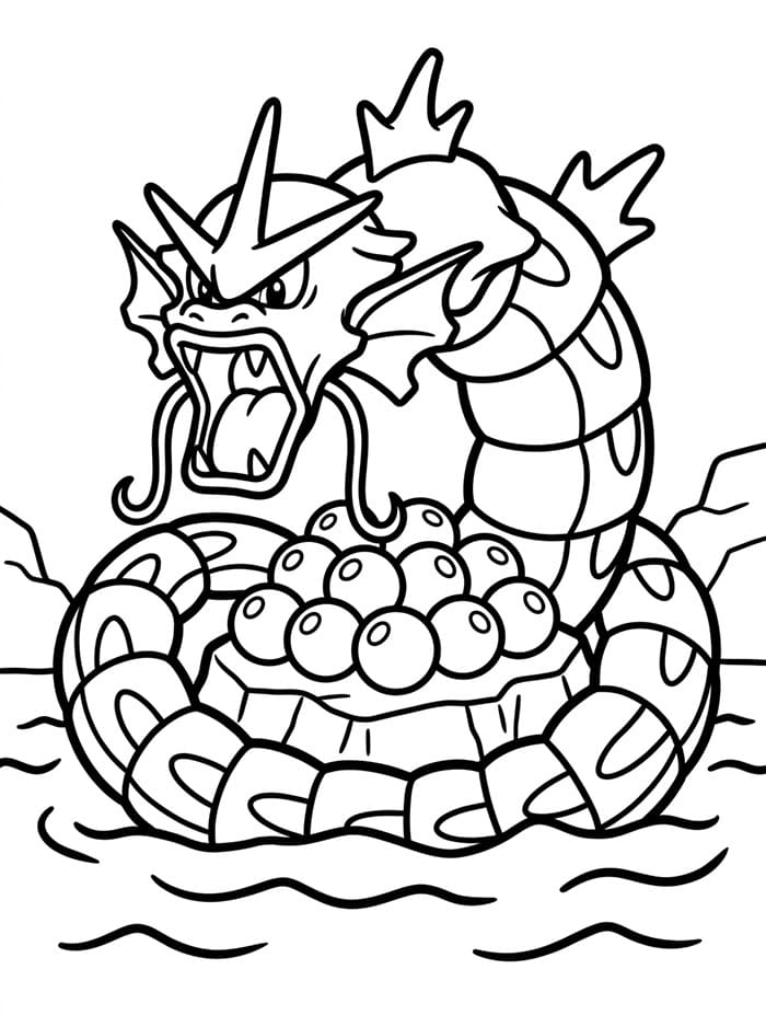 Gyarados vokter perler fargelegging