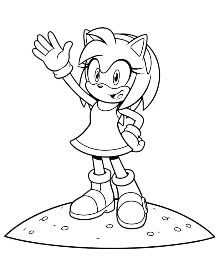 Hei Amy Rose fargelegging