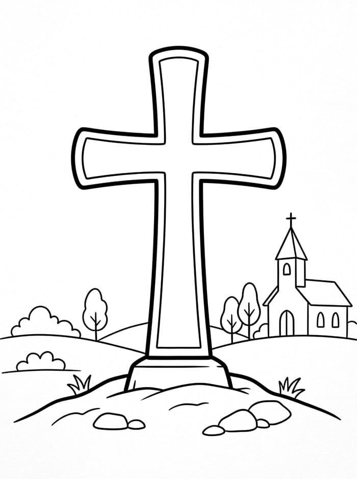 Kirke Kryss fargelegging