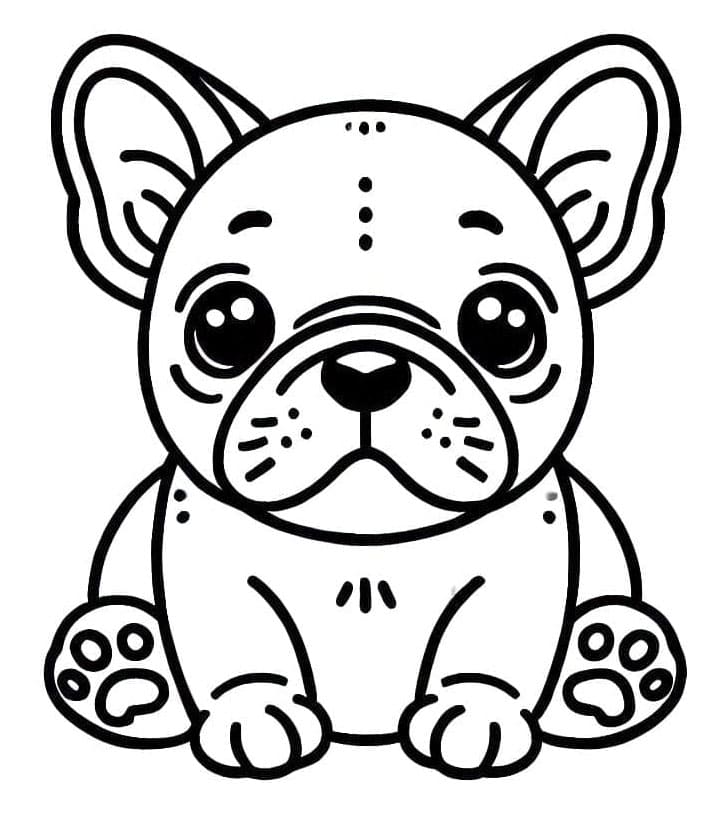 Lumpete fransk bulldog fargelegging