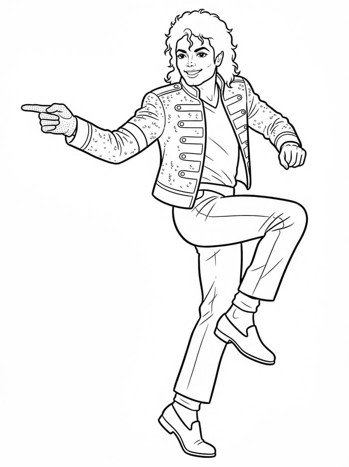Michael Jackson dans fargelegging