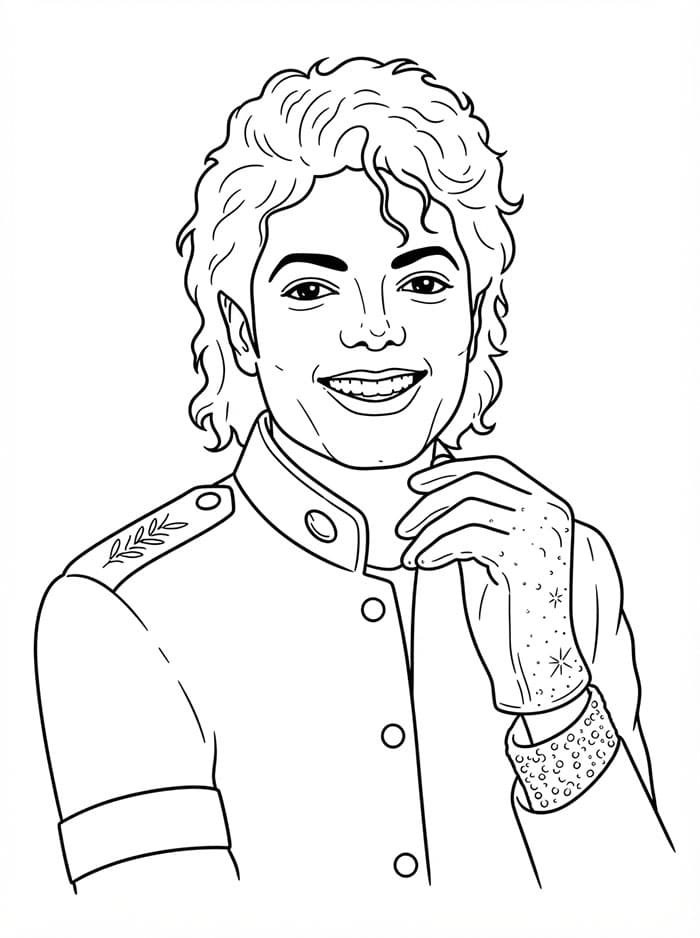Michael Jackson smiler fargelegging