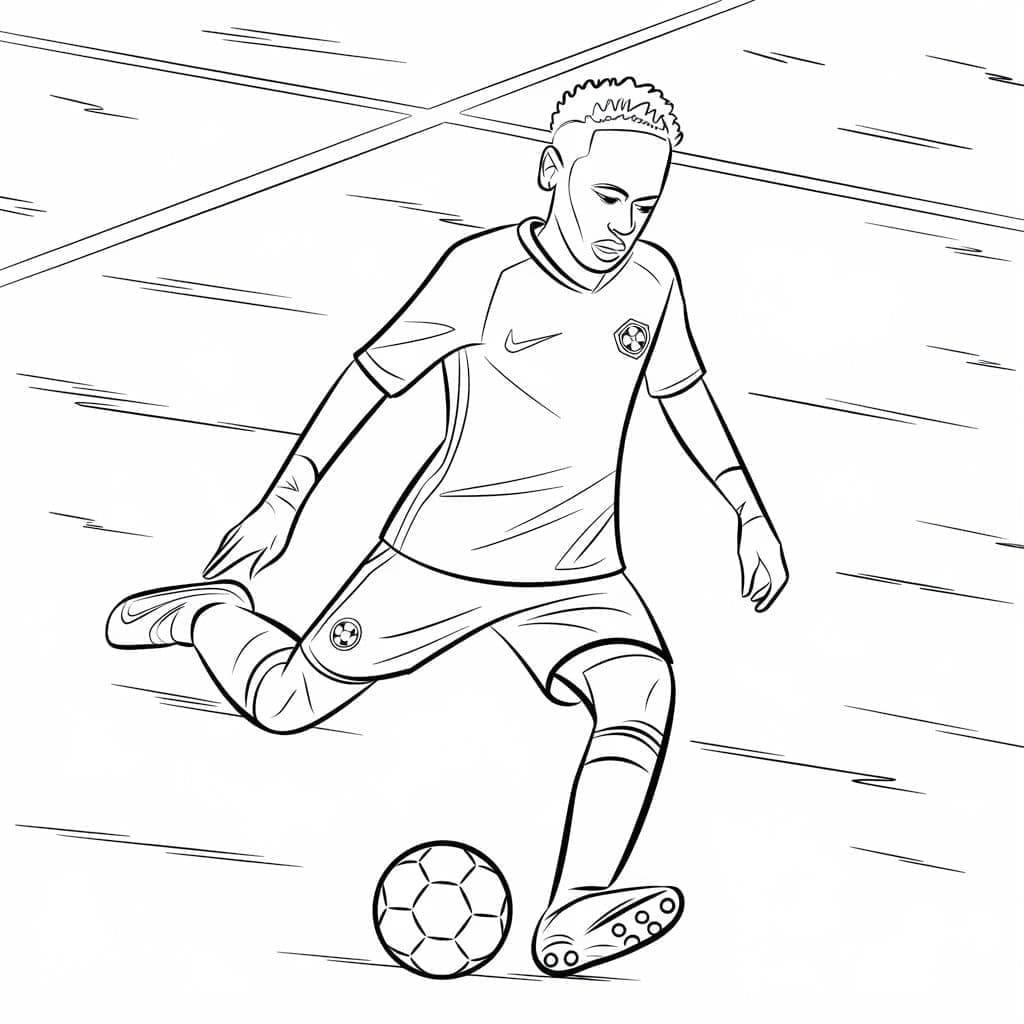 Neymar Bilde fargelegging