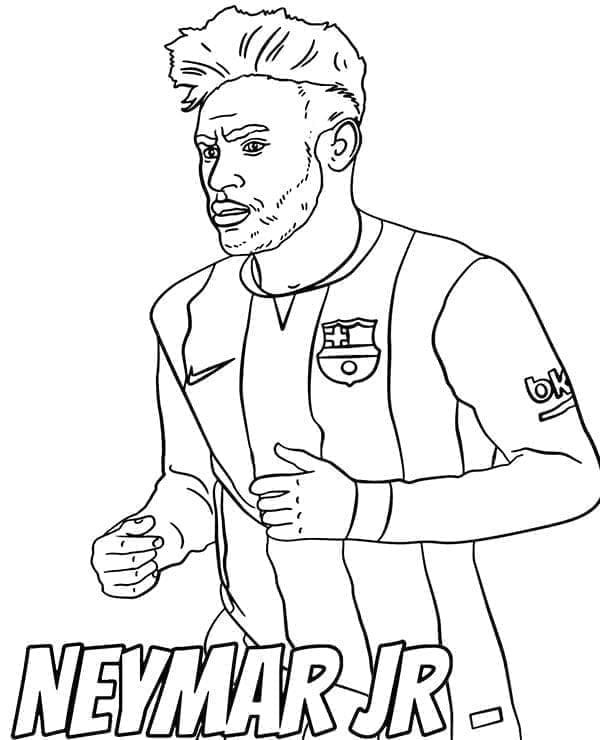 Neymar Foto fargelegging