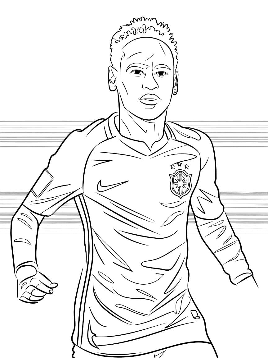 Neymar Gratis Bilde fargelegging