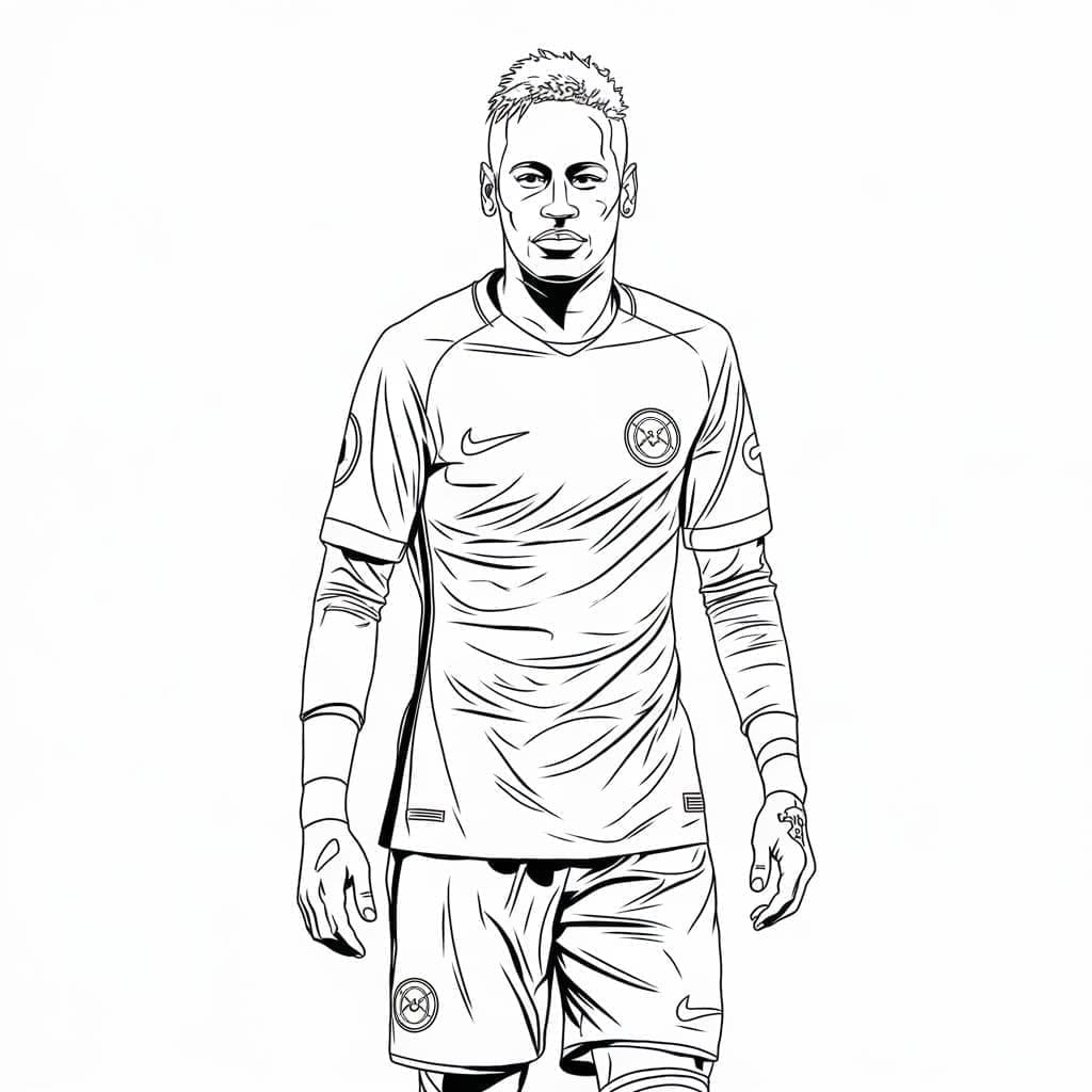 Neymar Gratis for Barn fargelegging
