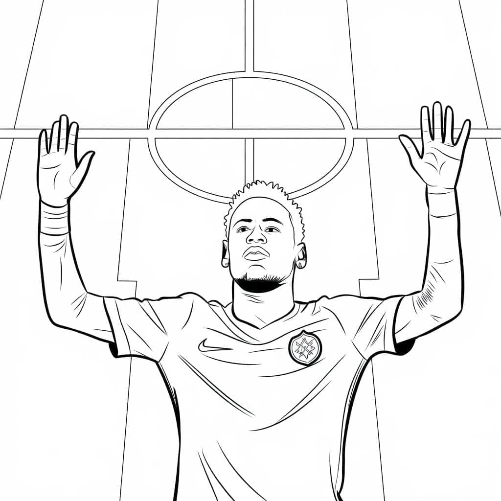 Neymar Kostnadsfri for Barn fargelegging