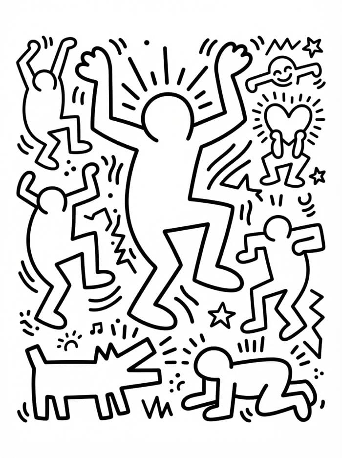 Keith Haring Fargelegging