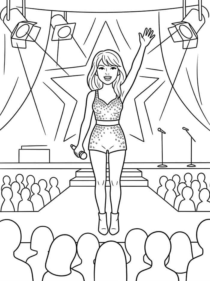 Taylor Swift blunker fargelegging