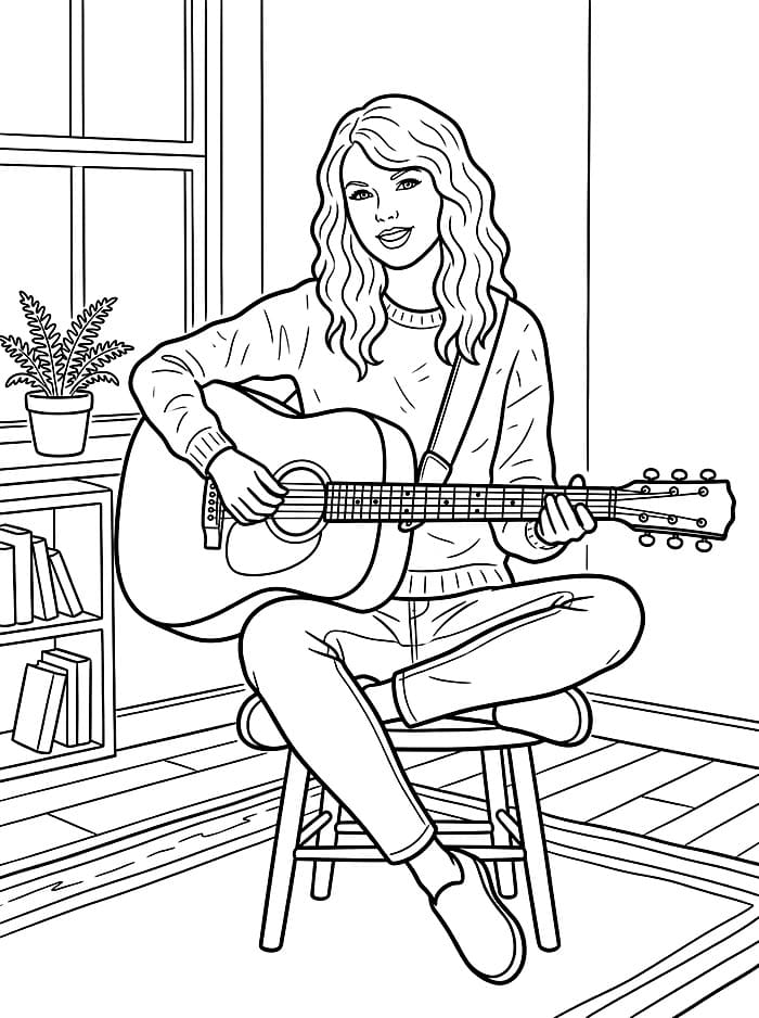 Taylor Swift sitter fargelegging