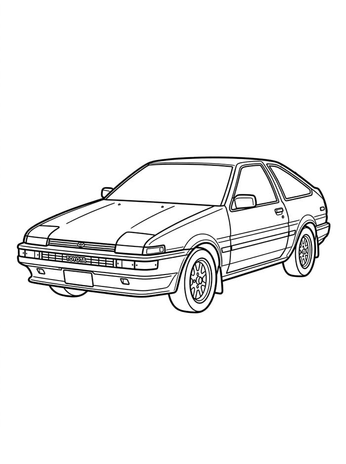 Toyota gammel fargelegging