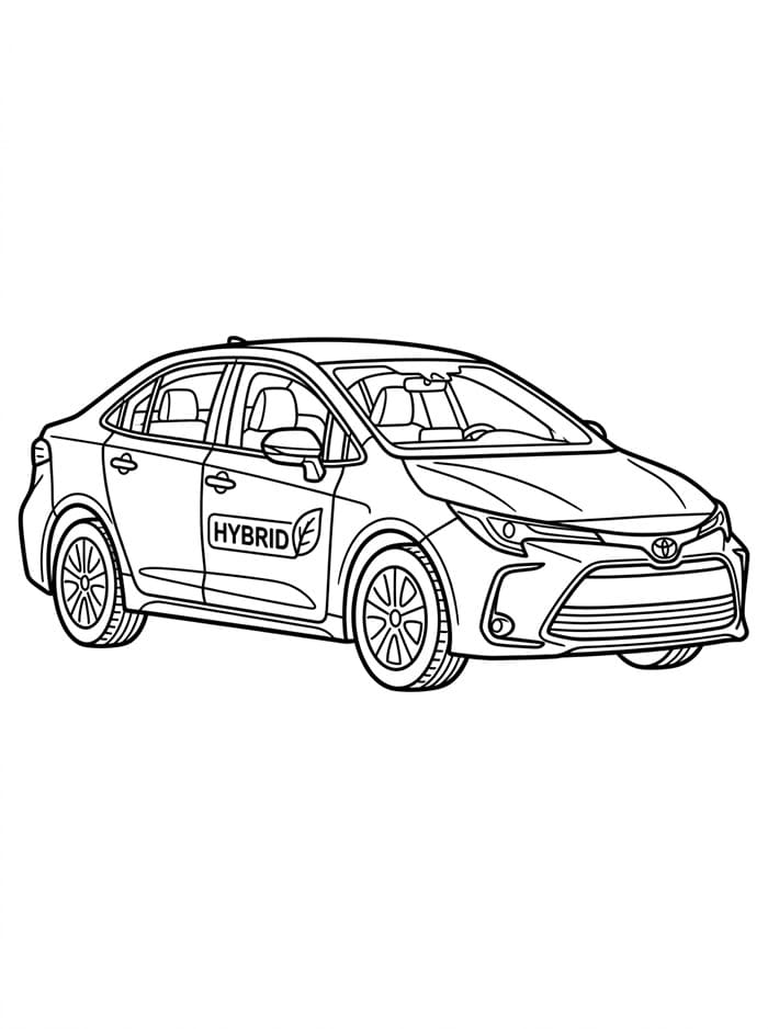 Toyota hybridbil fargelegging