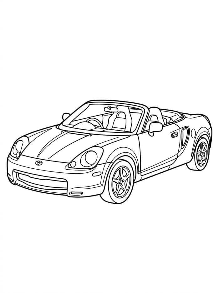 Toyota kabriolet fargelegging
