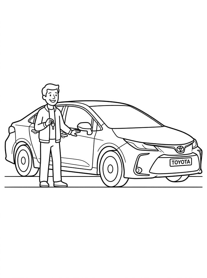 Toyota og kunder fargelegging