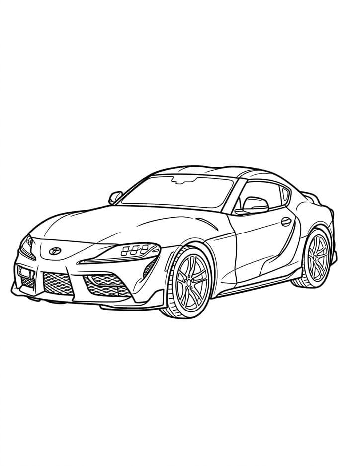Toyota sportsbil fargelegging