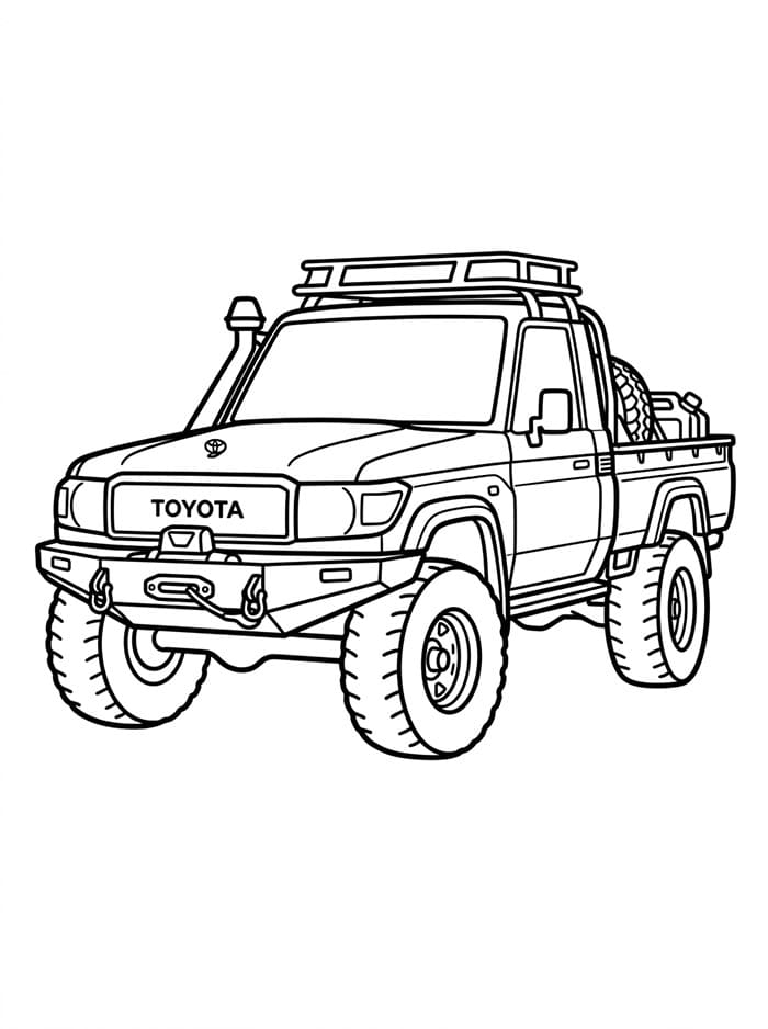Toyota terrengkjøretøy fargelegging
