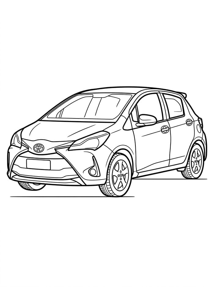 Toyota Yaris fargelegging