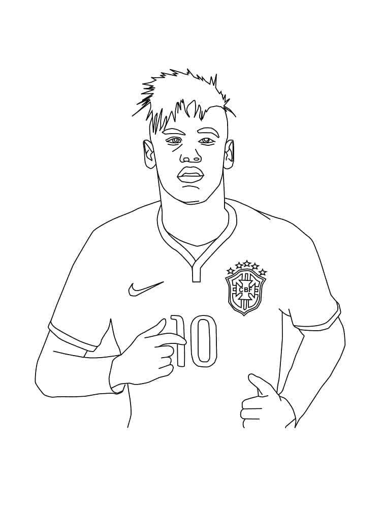 Unge Neymar fargelegging