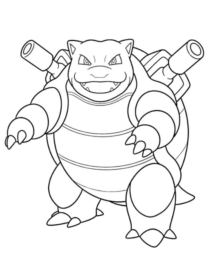 Blastoise går fargelegging