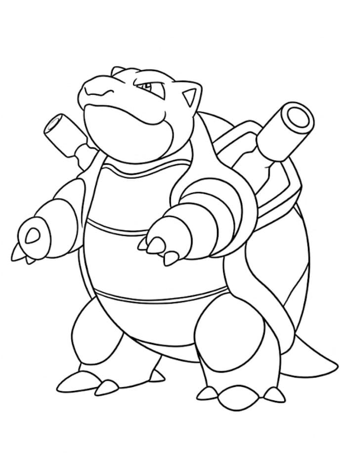 Blastoise ser på himmelen fargelegging