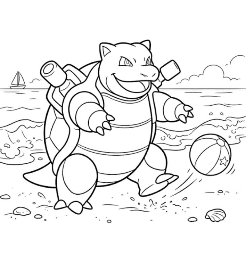 Blastoise spiller ball fargelegging