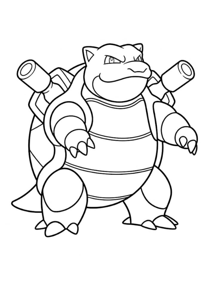 Blastoise står fargelegging