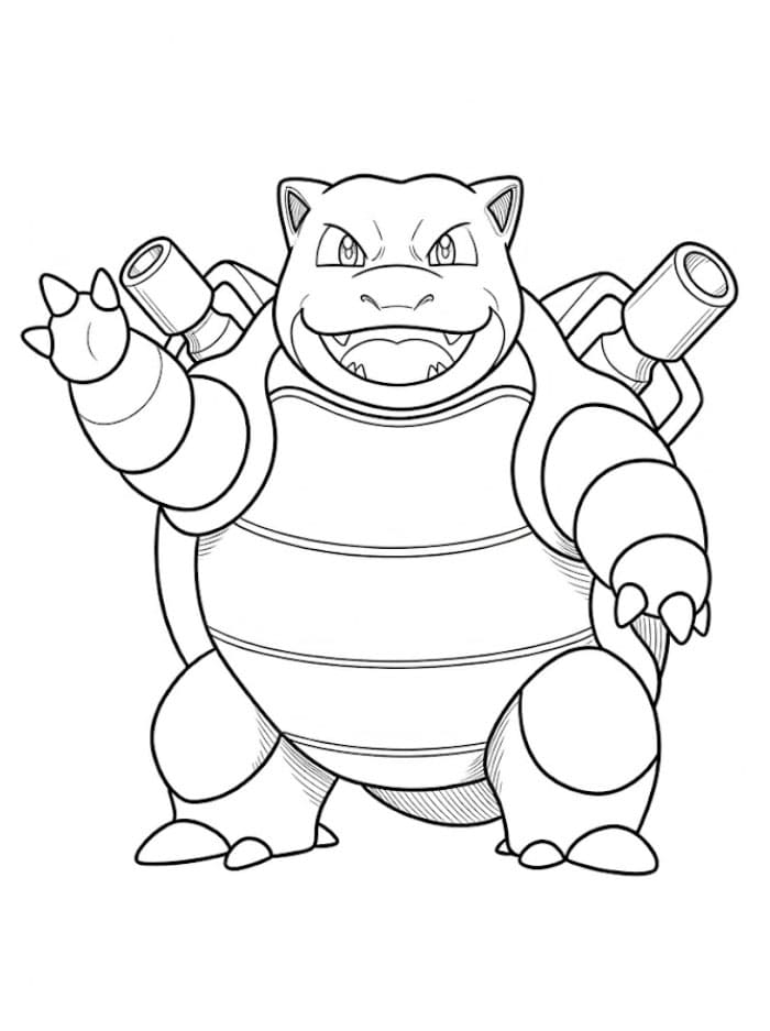 Blastoise Vinker fargelegging