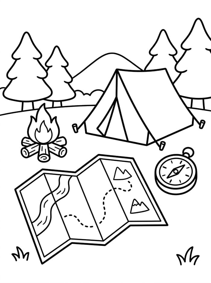 Camping Fargelegging