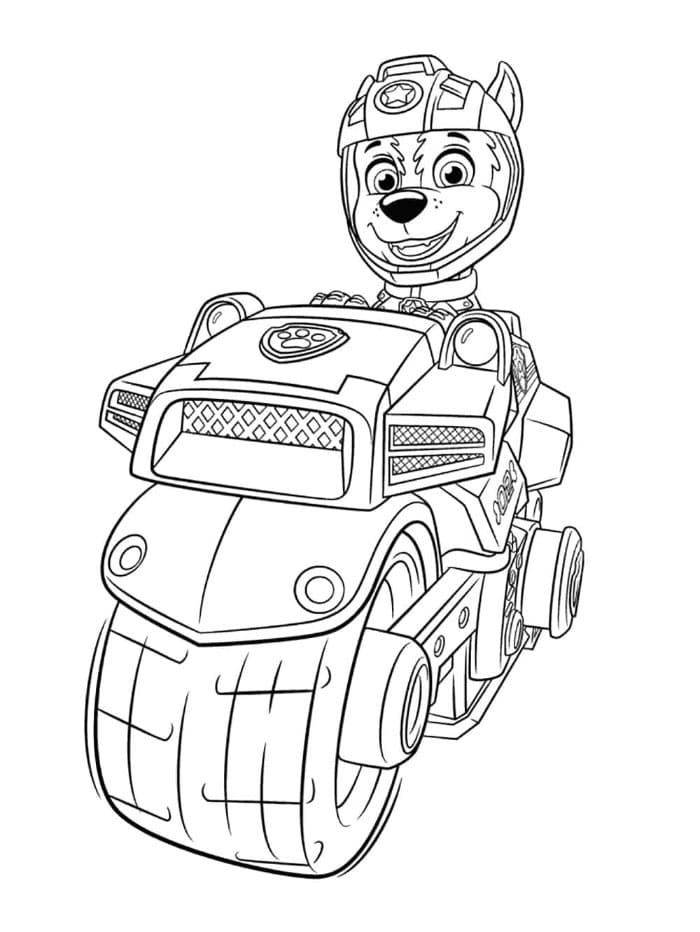Chase Paw Patrol ansikt fargelegging