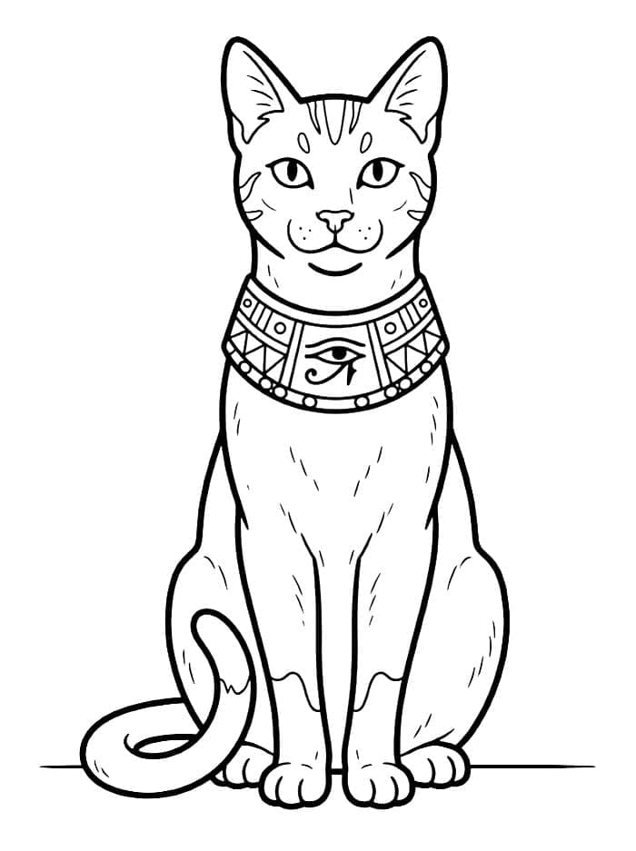 Egyptisk katt fargelegging