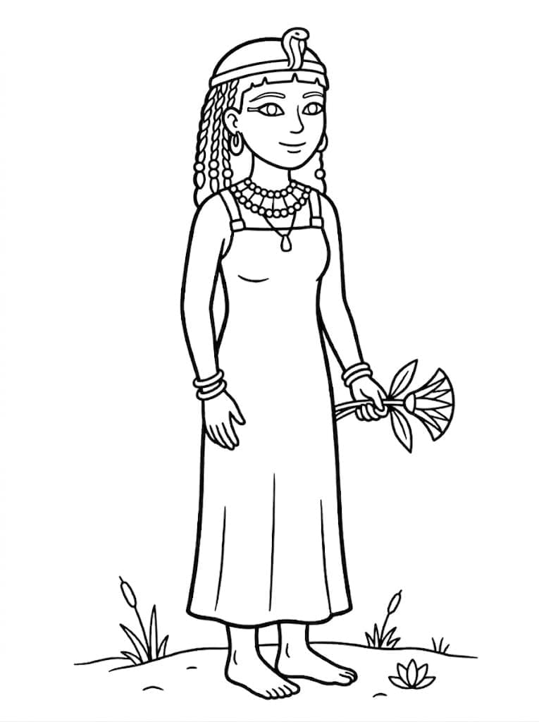 Egyptisk prinsesse fargelegging
