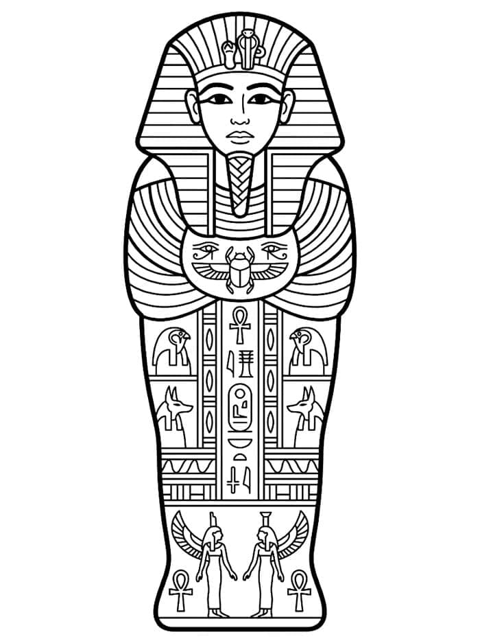 Egyptisk sarkofag fargelegging
