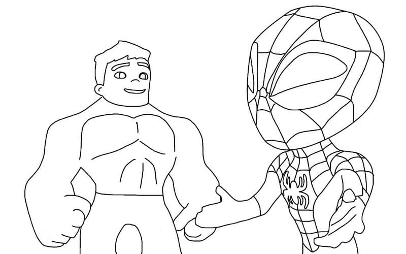 Fantastisk Spidey fargelegging