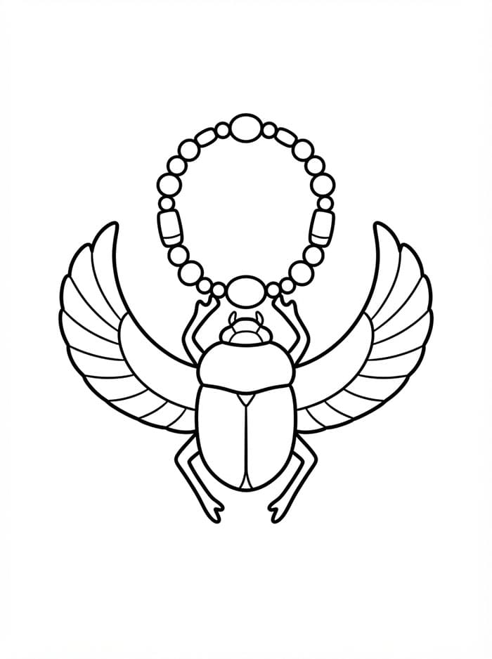 Gammel egyptisk amulett fargelegging