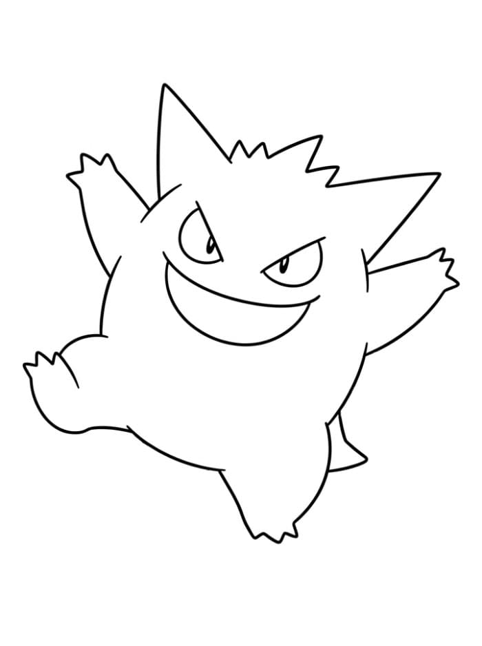 Gengar danser fargelegging