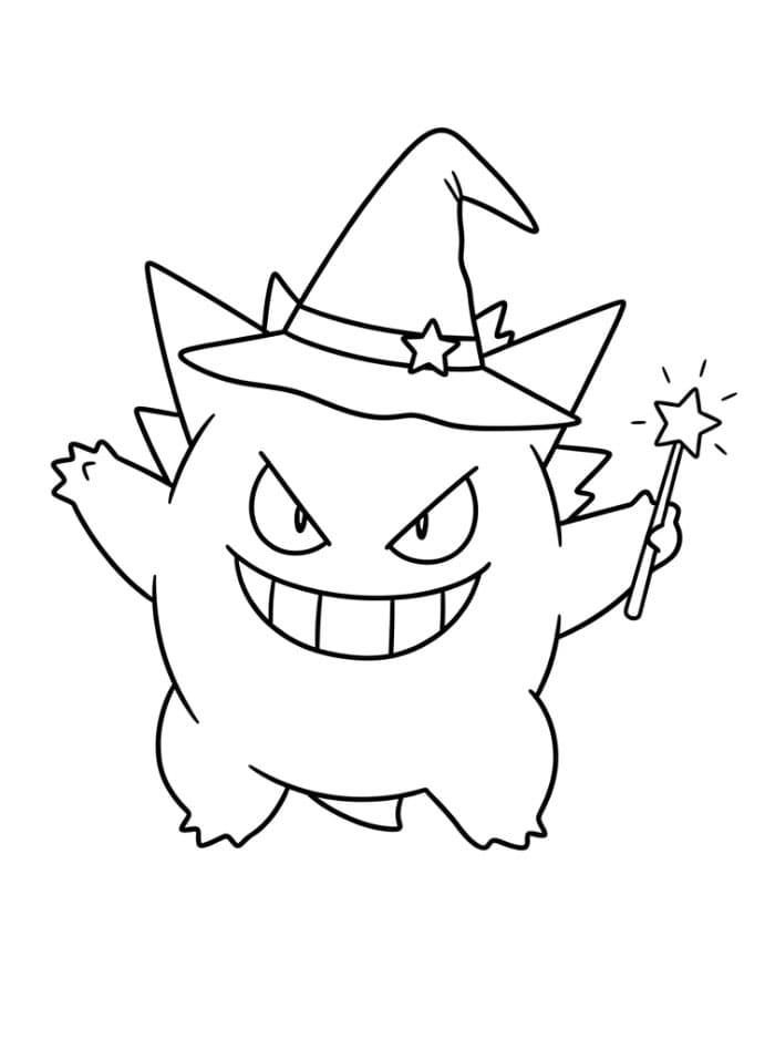 Gengar halloween fargelegging