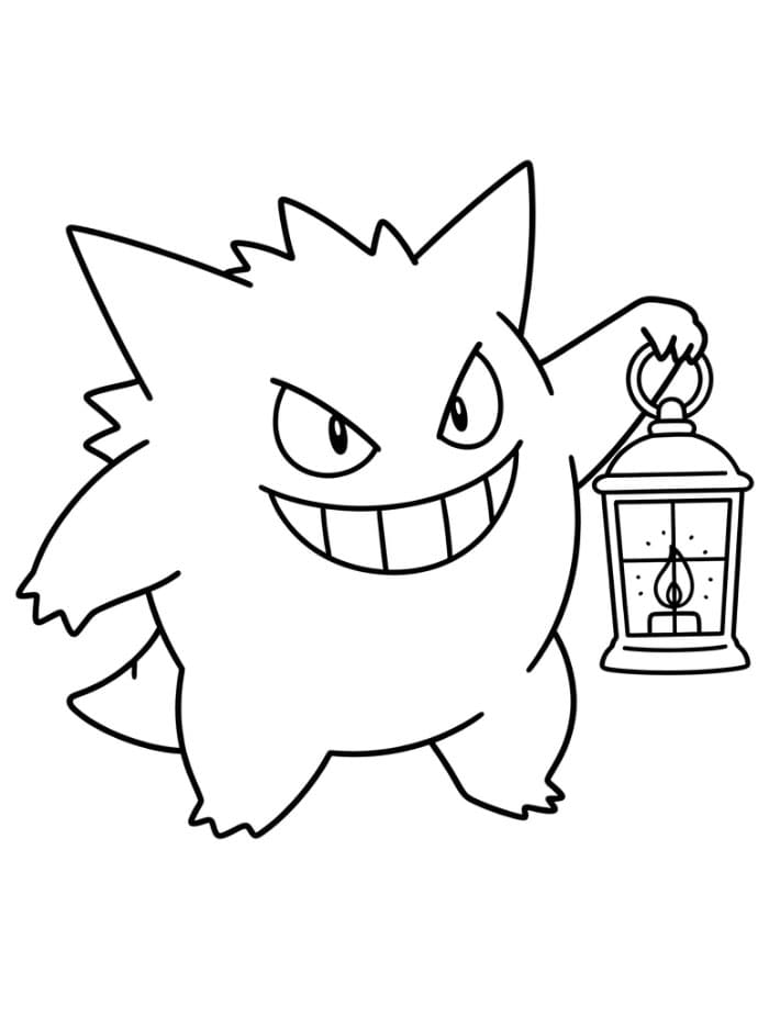 Gengar holder lykt fargelegging