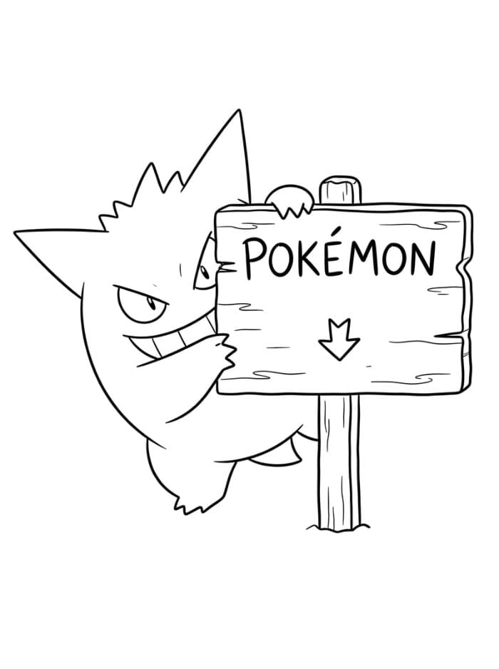 Gengar kikker fargelegging