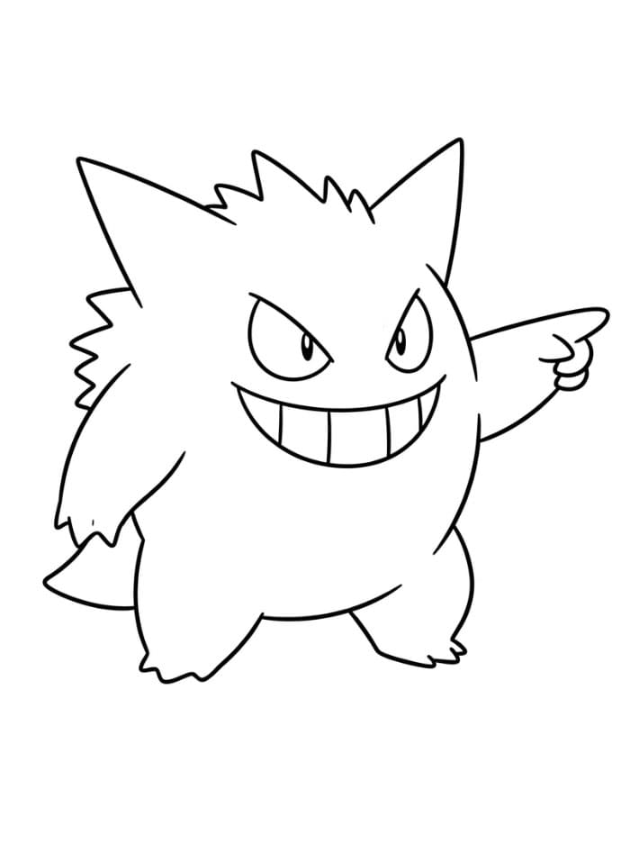 Gengar peker fargelegging