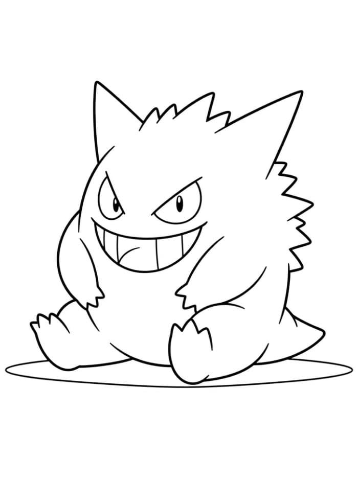 Gengar sitter fargelegging