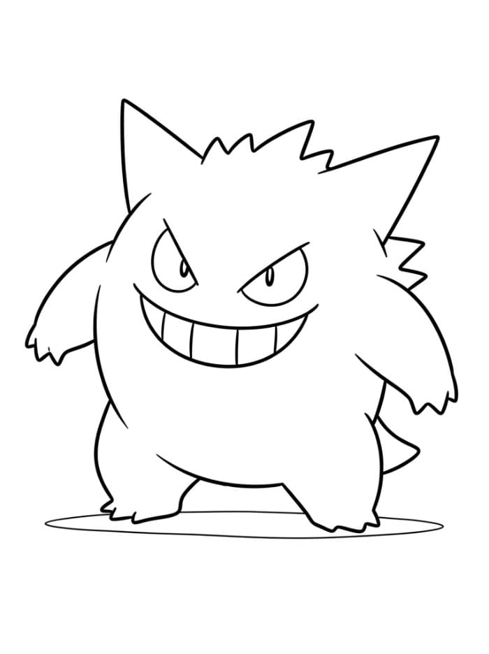 Gengar står fargelegging