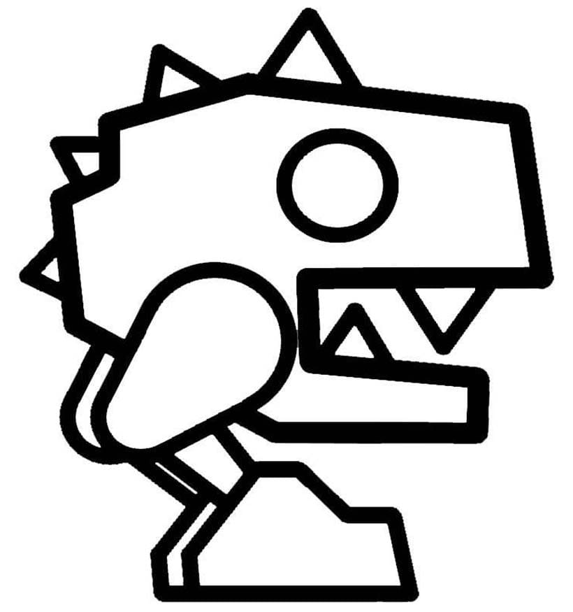 Geometry Dash Dinorobot fargelegging